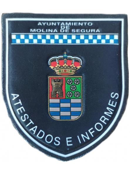 Policía Local Molina de Segura Atestados e Informes Región de Murcia parche insignia emblema Police Dept