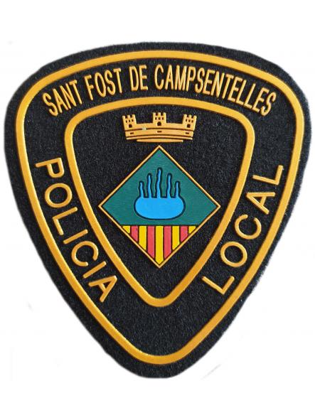 Policía Local Sant Fost de Campsentelles parche insignia emblema distintivo Police Dept