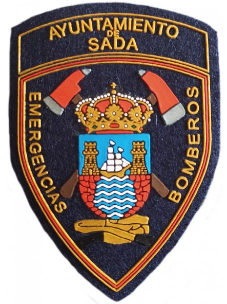 Bomberos Emergencias Ayuntamiento de Sada Coruña parche insignia emblema distintivo Fire Dept