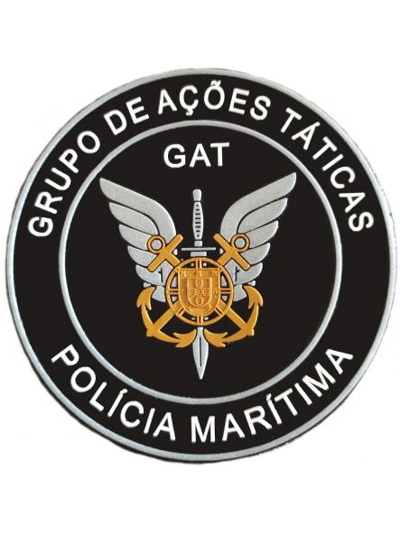 Policía Marítima de Portugal GAT Grupo de Acciones Tácticas parche insignia emblema distintivo Swat Sea Police
