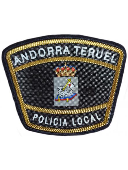 Policía Local Andorra Teruel parche insignia emblema distintivo Police Dept