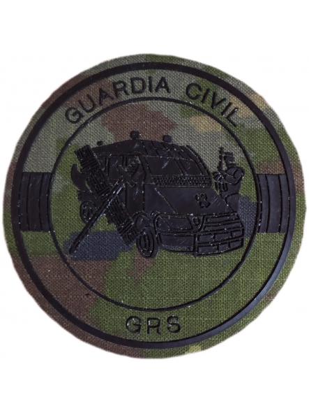 Guardia Civil GRS Grupo de Reserva y Seguridad pixelado verde parche insignia emblema Gendarmerie