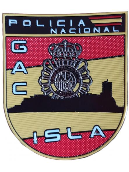Policía Nacional CNP Grupo atención al ciudadano GAC ISLA San Fernando parche insignia emblema Police Dept