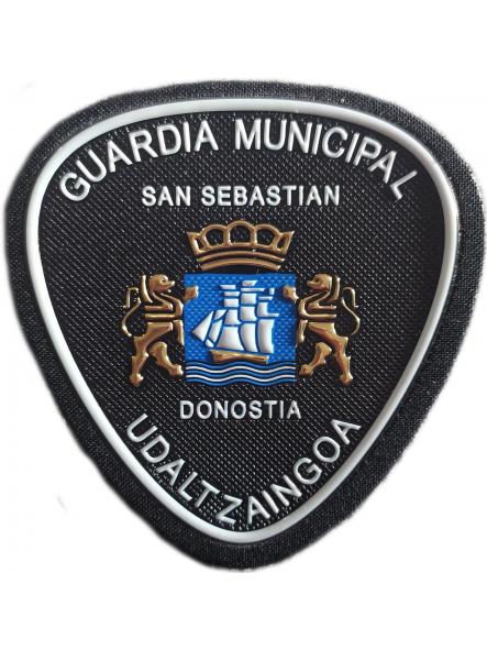 Policía Guardia Municipal Udaltzaingoa San Sebastián parche insignia emblema distintivo Police Dept [0]