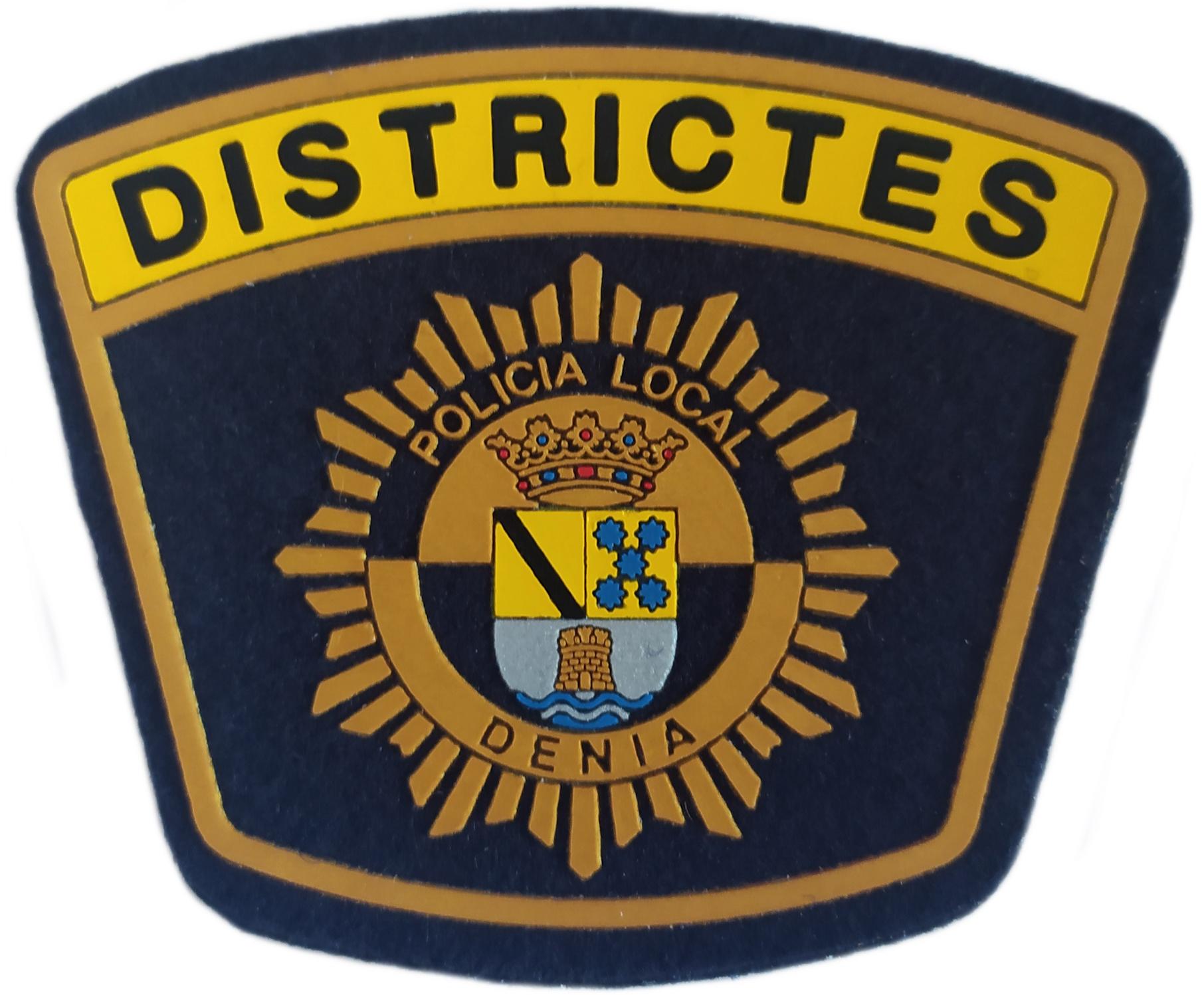 Policía Local Denia Distritos Districtes Comunidad Valenciana parche insignia emblema police patch ecusson