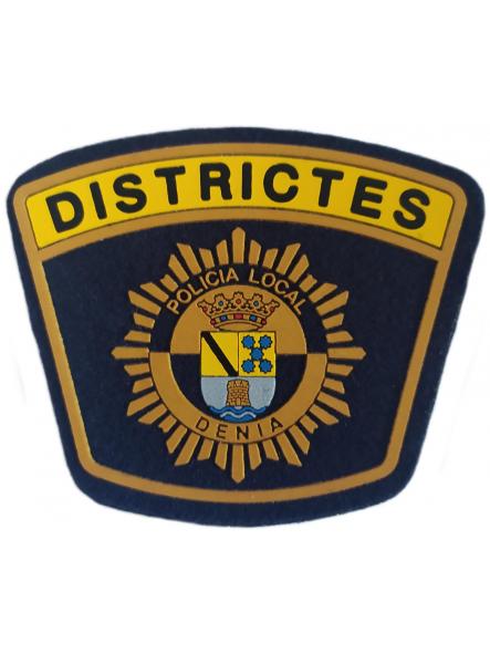 Policía Local Denia Distritos Districtes Comunidad Valenciana parche insignia emblema police patch ecusson