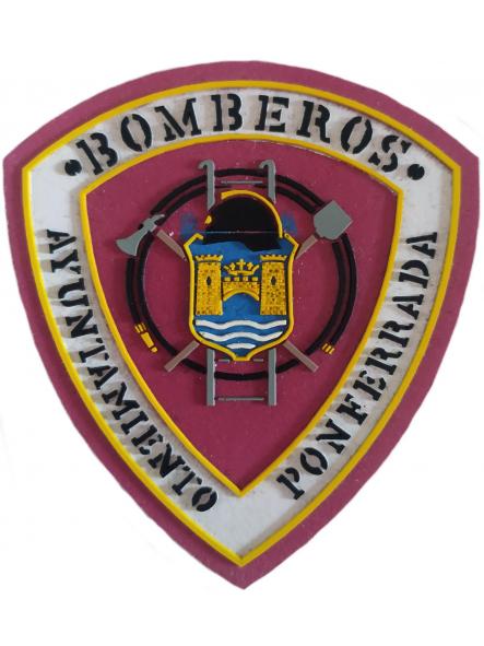 Bomberos Ayuntamiento de Ponferrada Castilla León parche insignia emblema Fire patch pompiers ecusson
