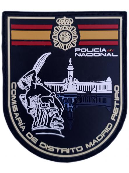 Policía Nacional CNP Comisaría de Distrito Madrid Retiro parche insignia emblema distintivo police patch ecusson