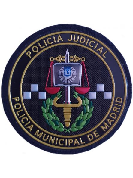 Policía Municipal Madrid Unidad Judicial parche insignia emblema distintivo police patch ecusson