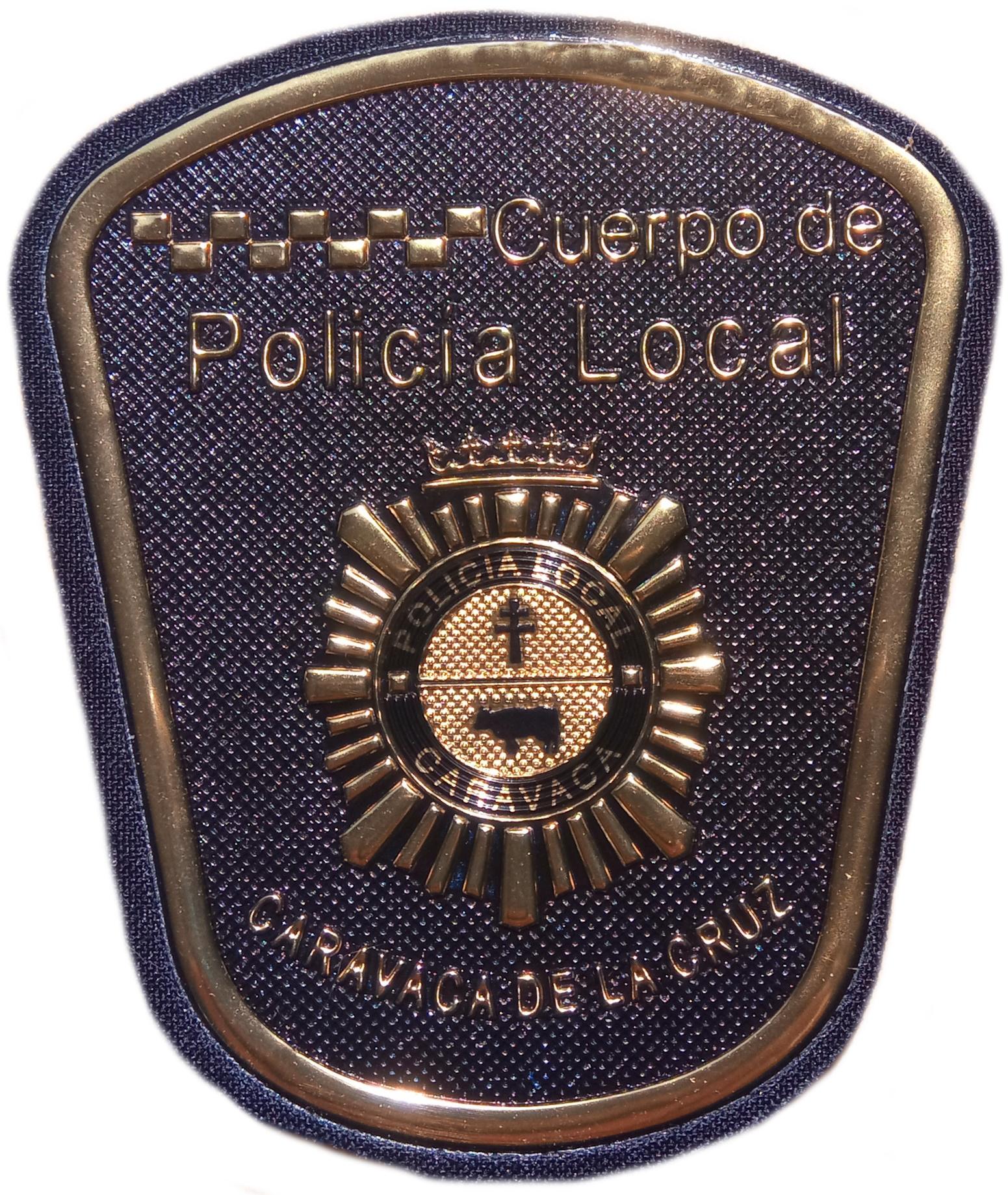 Policía Local Caravaca de la Cruz Murcia parche insignia emblema dorado police patch ecusson