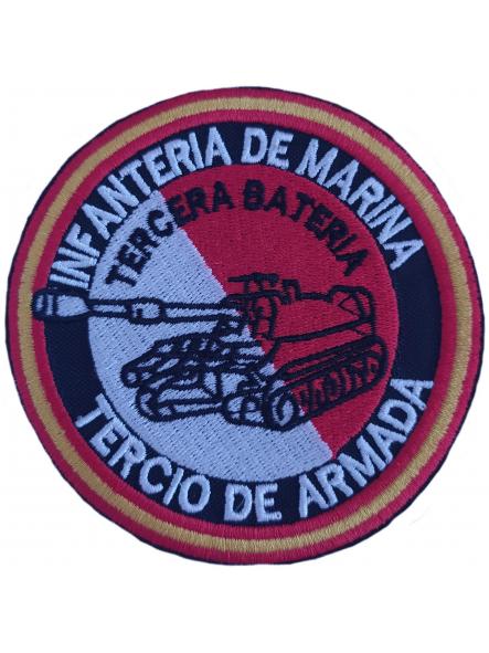 Ejército Infantería de Marina Tercio de la Armada Tercera Batería parche insignia emblema Navy patch ecusson [0]