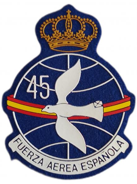 Ejército del Aire Ala 45 Fuerza Aérea Española parche insignia emblema distintivo Air Force