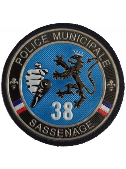 Policía Municipal Sassenage Francia Police Municipale 38 parche insignia emblema distintivo patch ecusson  [0]