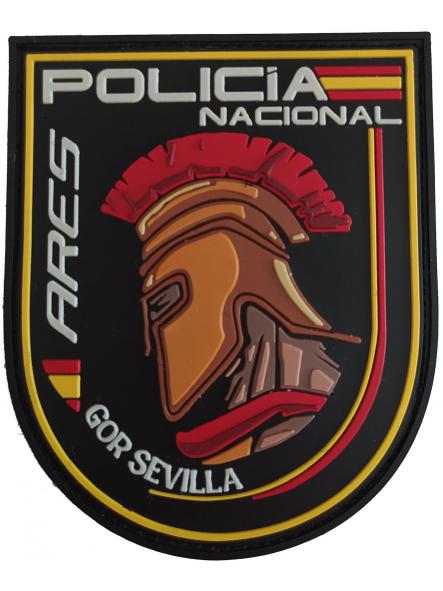 Policía Nacional CNP Grupo Operativo de Respuesta GOR Sevilla Ares parche insignia emblema distintivo patch ecusson [0]