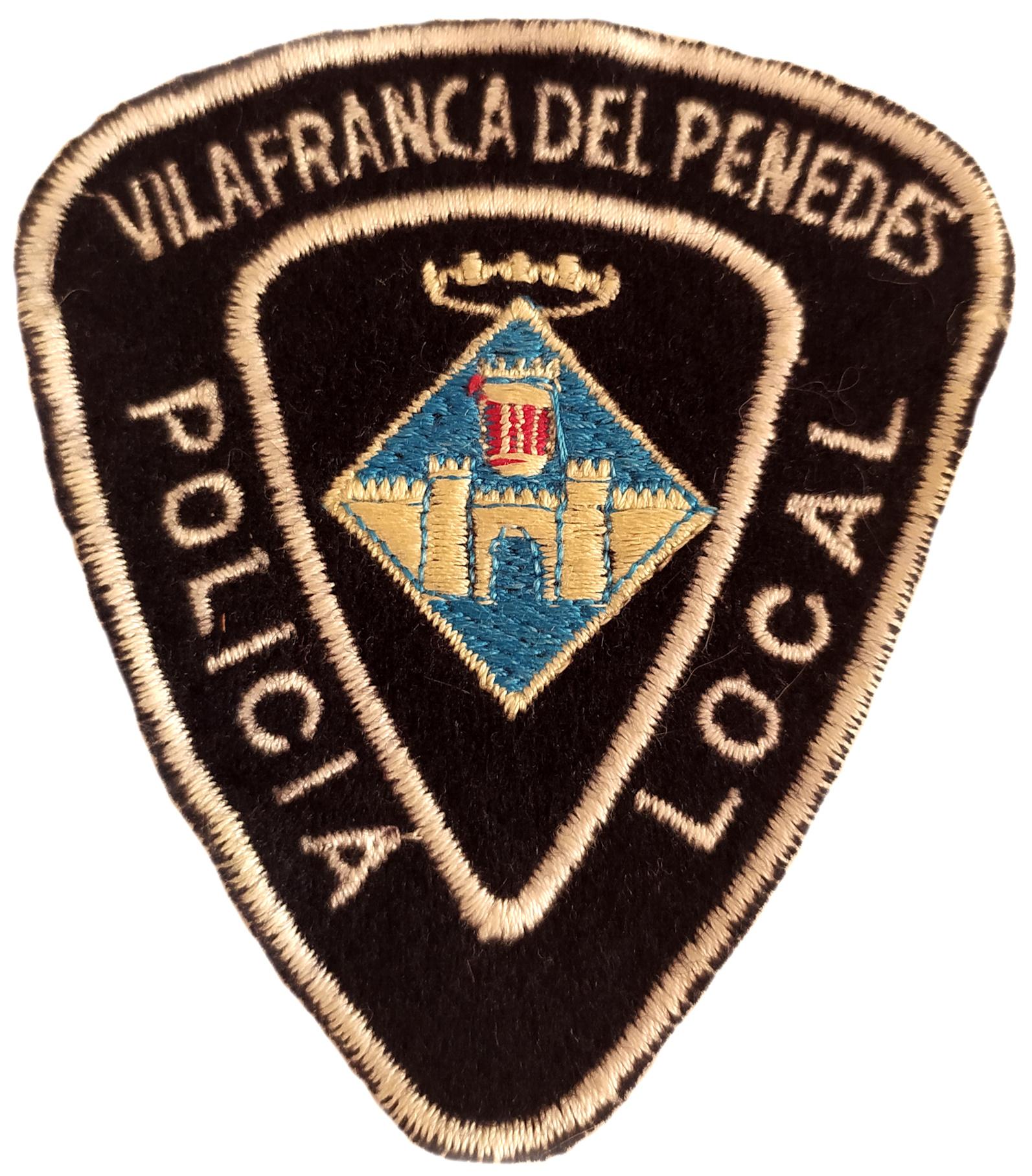 Policía Local Vilafranca del Penedés Cataluña parche insignia emblema police patch ecusson