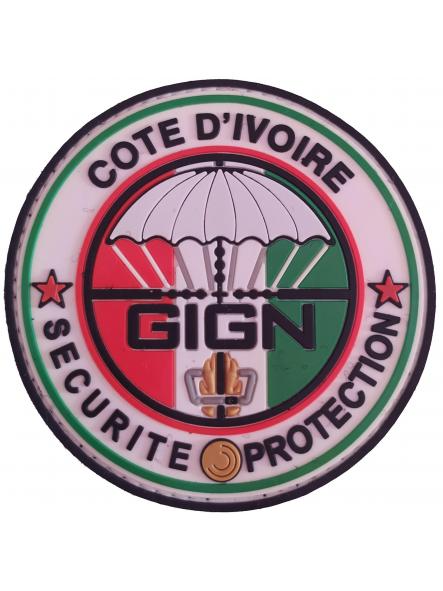 Gendarmerie France GIGN Securite Protection Cote d´Ivoire Embajada en Costa de Marfil parche insignia emblema distintivo ecusson