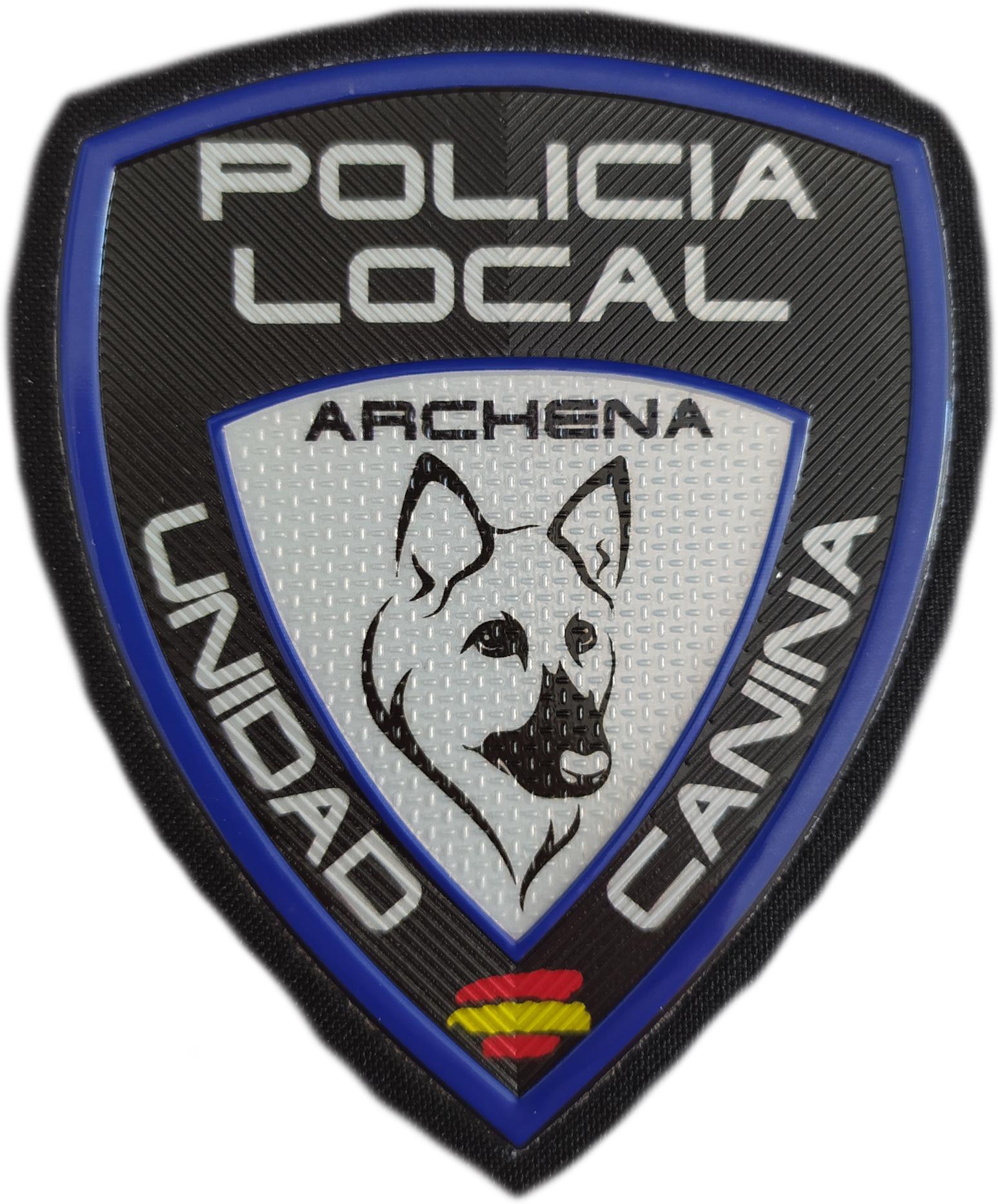 Policía Local Archena Unidad Canina K-9 Murcia parche insignia emblema dorado police patch ecusson