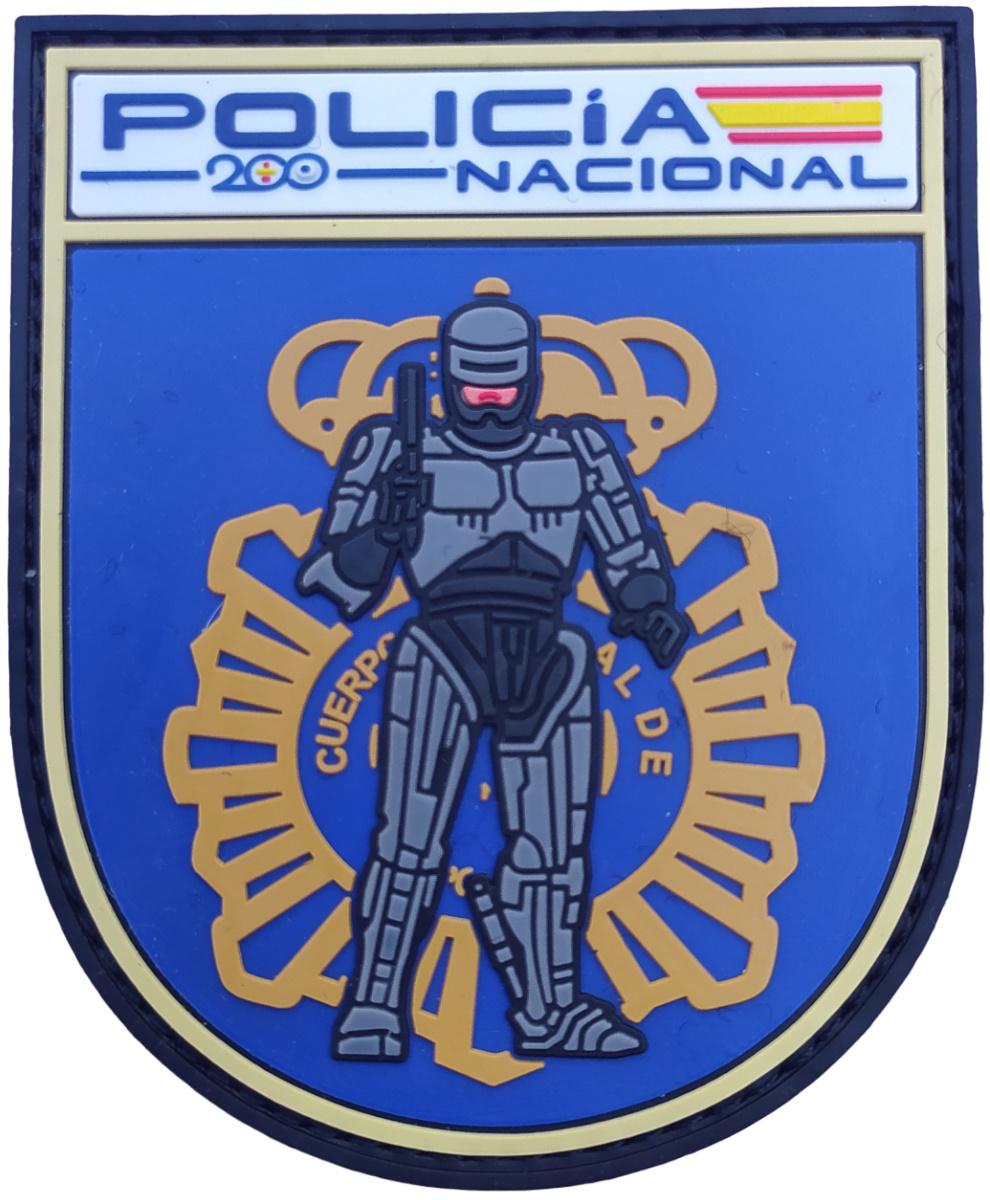 Policía Nacional logo CNP Robocop 200 Aniversario parche insignia emblema distintivo patch ecusson