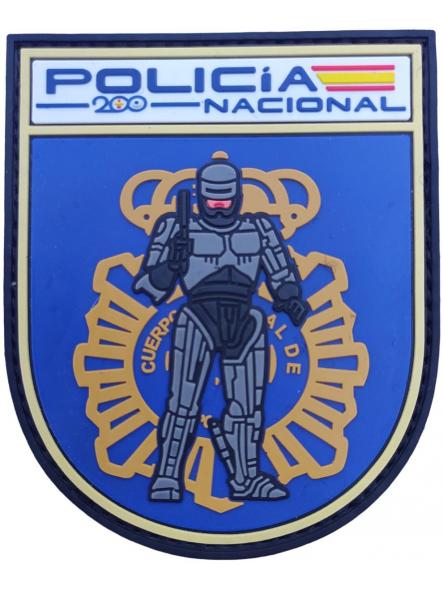 Policía Nacional logo CNP Robocop 200 Aniversario parche insignia emblema distintivo patch ecusson