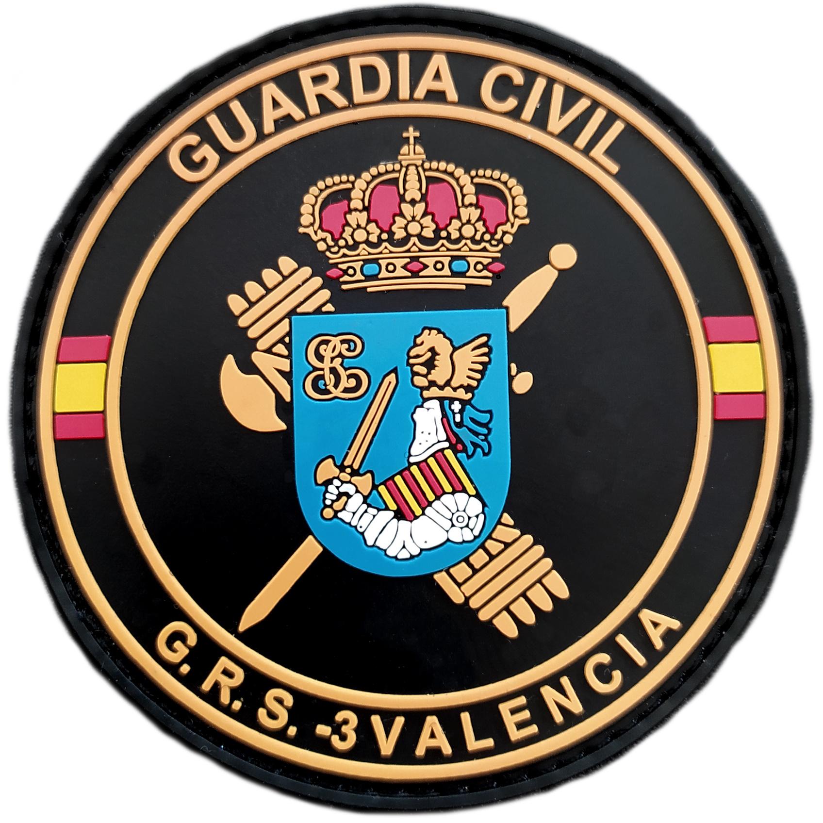 Guardia Civil Grupo de Reserva y Seguridad GRS 3 Valencia parche insignia emblema Gendarmerie patch ecusson