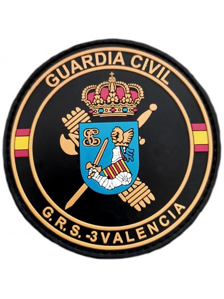 Guardia Civil Grupo de Reserva y Seguridad GRS 3 Valencia parche insignia emblema Gendarmerie patch ecusson