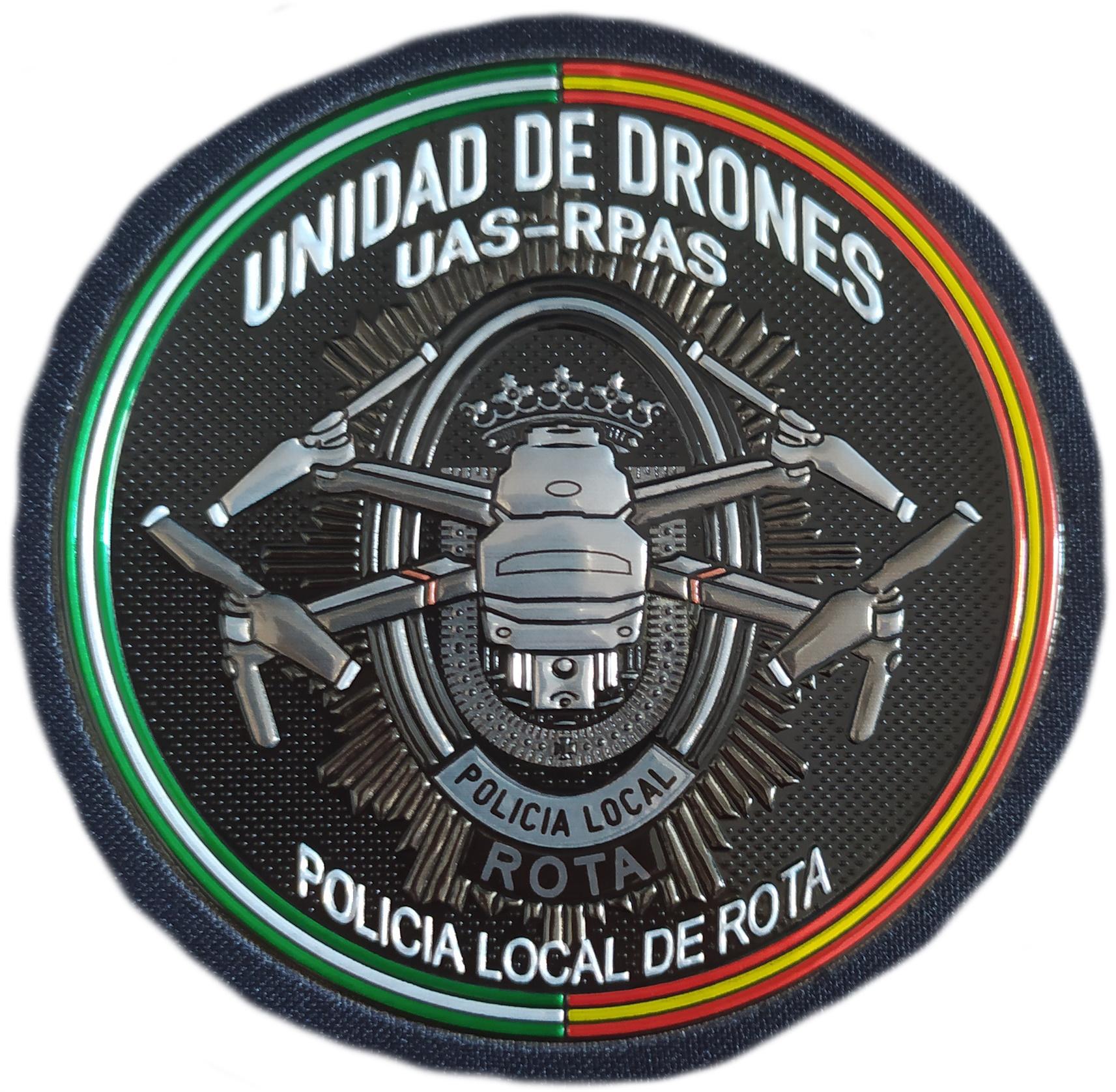 Policía Local de Rota Unidad de Drones UAS RPAS Andalucía parche insignia emblema Police patch ecusson