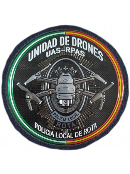 Policía Local de Rota Unidad de Drones UAS RPAS Andalucía parche insignia emblema Police patch ecusson