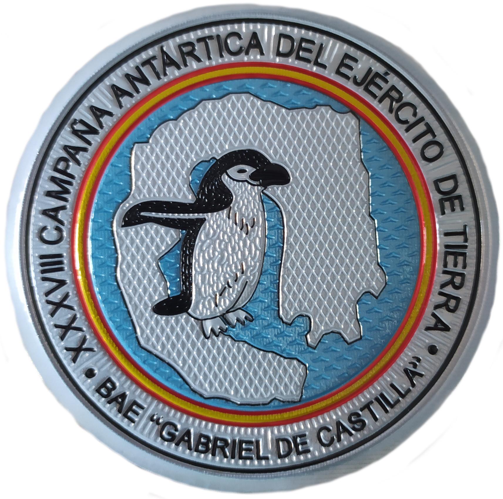 Ejército de tierra XXXVIII Campaña Antártica BAE Gabriel de Castilla parche insignia emblema patch ecusson Army 