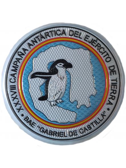 Ejército de tierra XXXVIII Campaña Antártica BAE Gabriel de Castilla parche insignia emblema patch ecusson Army 