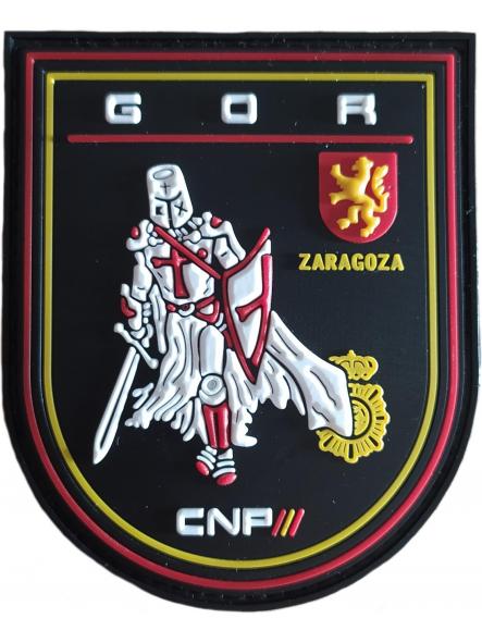 Policía Nacional CNP Grupo Operativo de Respuesta GOR Zaragoza parche insignia emblema distintivo patch ecusson