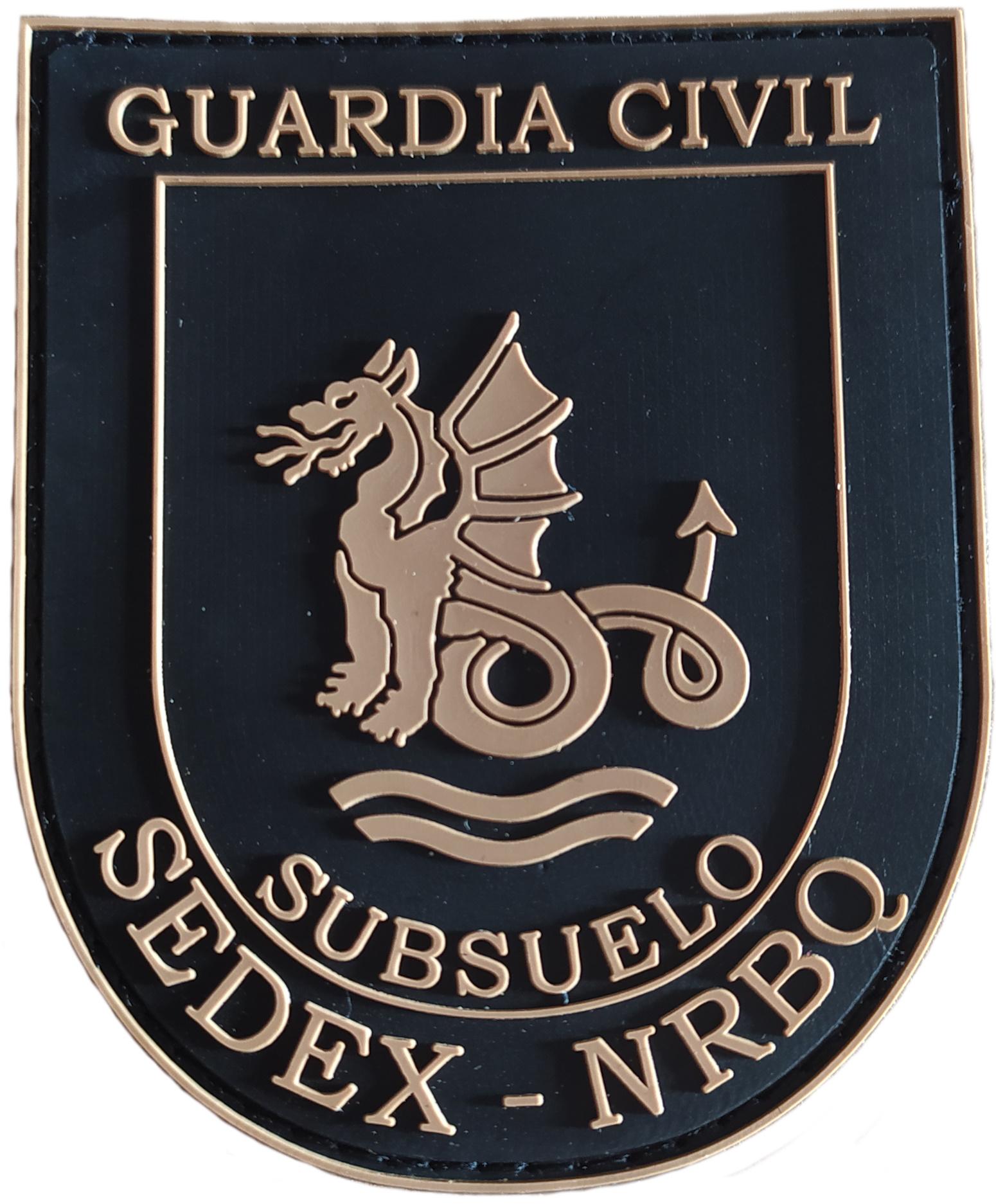 Guardia Civil Subsuelo Sedex NRBQ parche insignia emblema distintivo gendarmerie patch ecusson