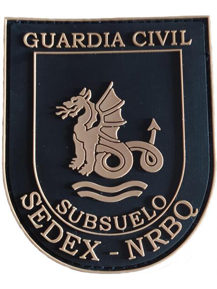 Guardia Civil Subsuelo Sedex NRBQ parche insignia emblema distintivo gendarmerie patch ecusson