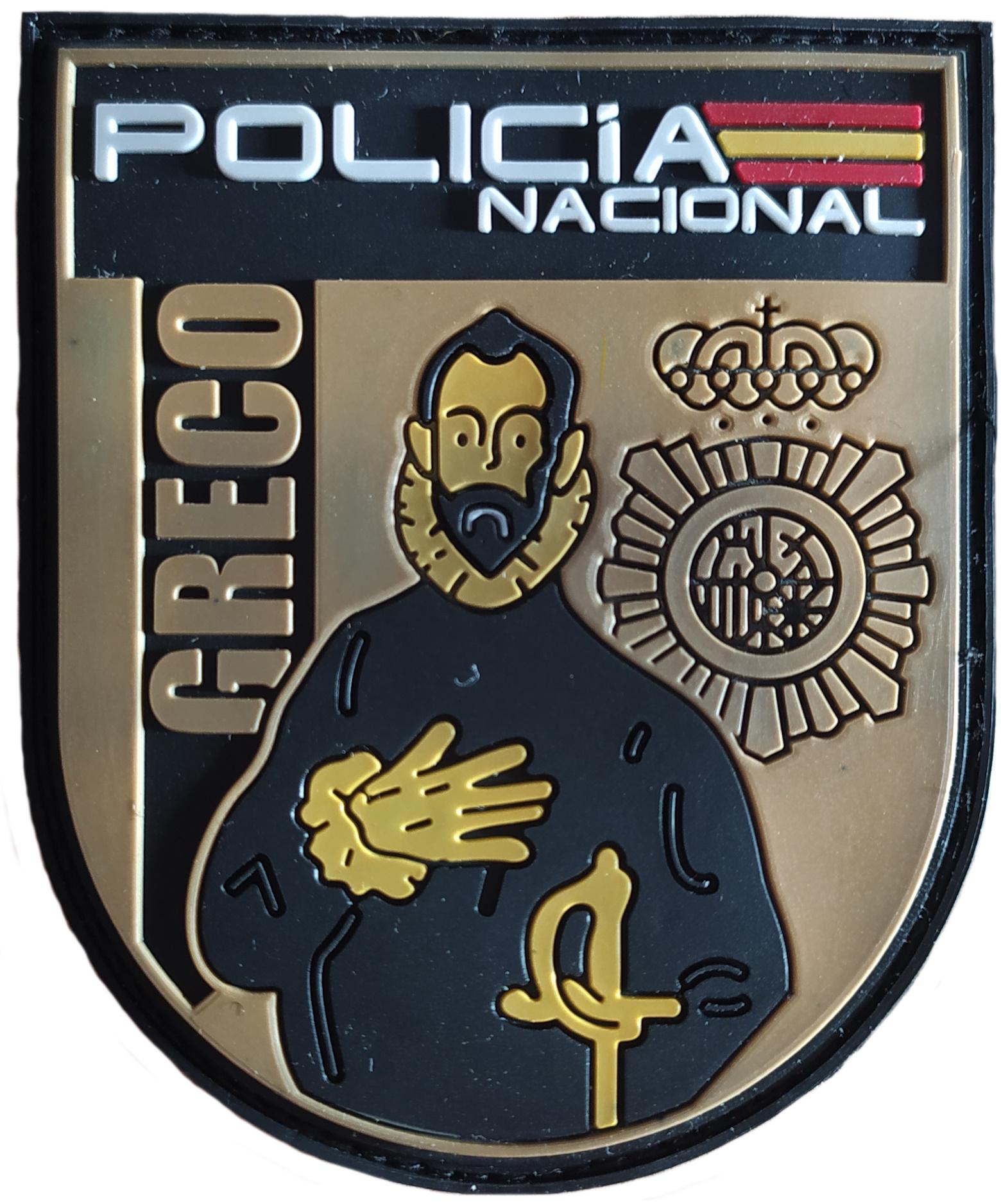 Policía Nacional CNP Greco Grupo Respuesta Especial Crimen Organizado parche insignia emblema distintivo patch ecusson
