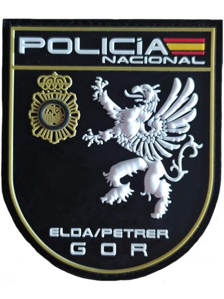 Policía Nacional CNP Grupo Operativo de Respuesta GOR Elda Petrer parche insignia emblema patch ecusson Police