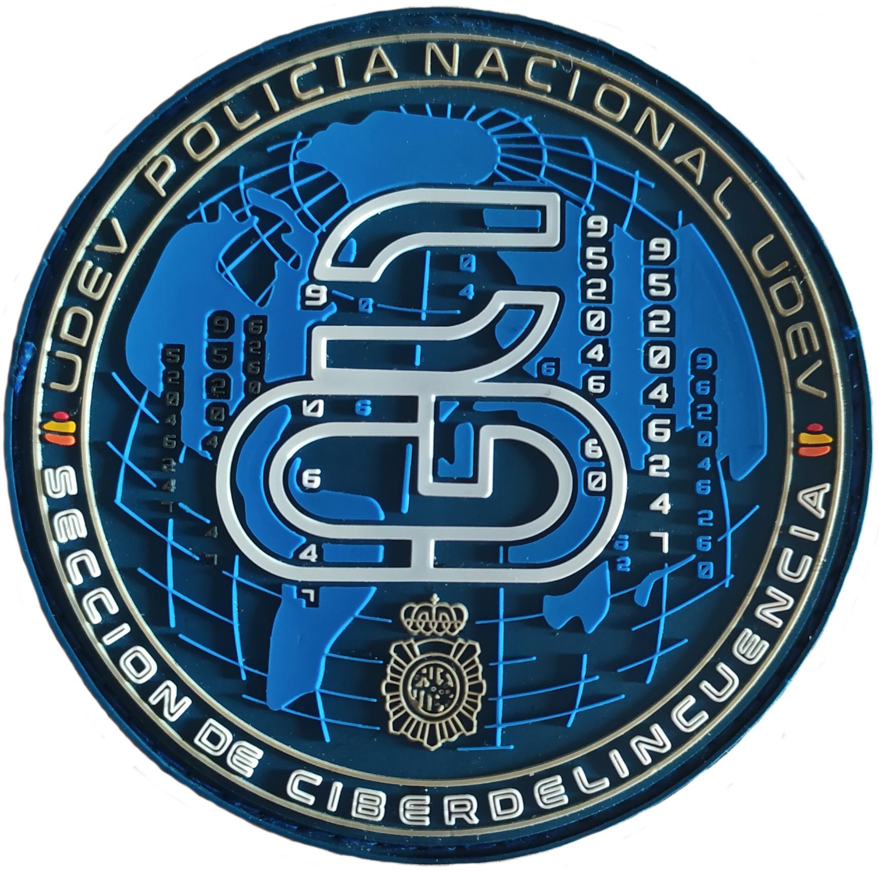 Policía Nacional CNP UDEV Sección de Ciberdelincuencia parche insignia emblema patch ecusson Police