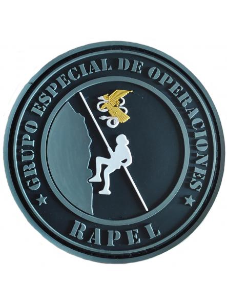 Policía Nacional GEO Grupo Especial de Operaciones Rapel Descenso parche insignia emblema distintivo Swat Team