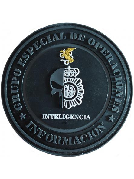 Policía Nacional GEO Grupo Especial de Operaciones Inteligencia Información parche insignia emblema distintivo Swat Team