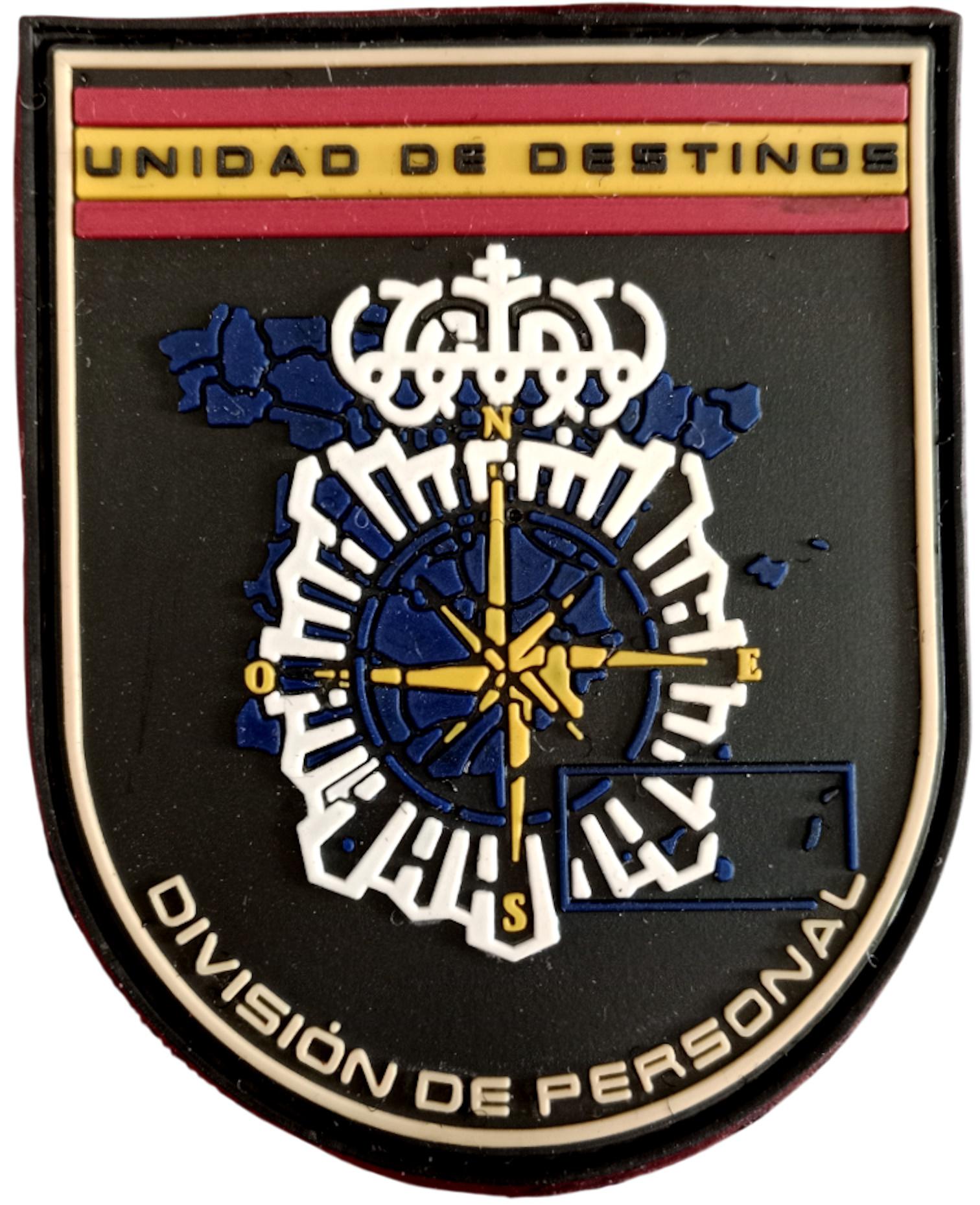 Policía Nacional CNP Unidad de Destinos División de Personal parche insignia emblema patch ecusson Police