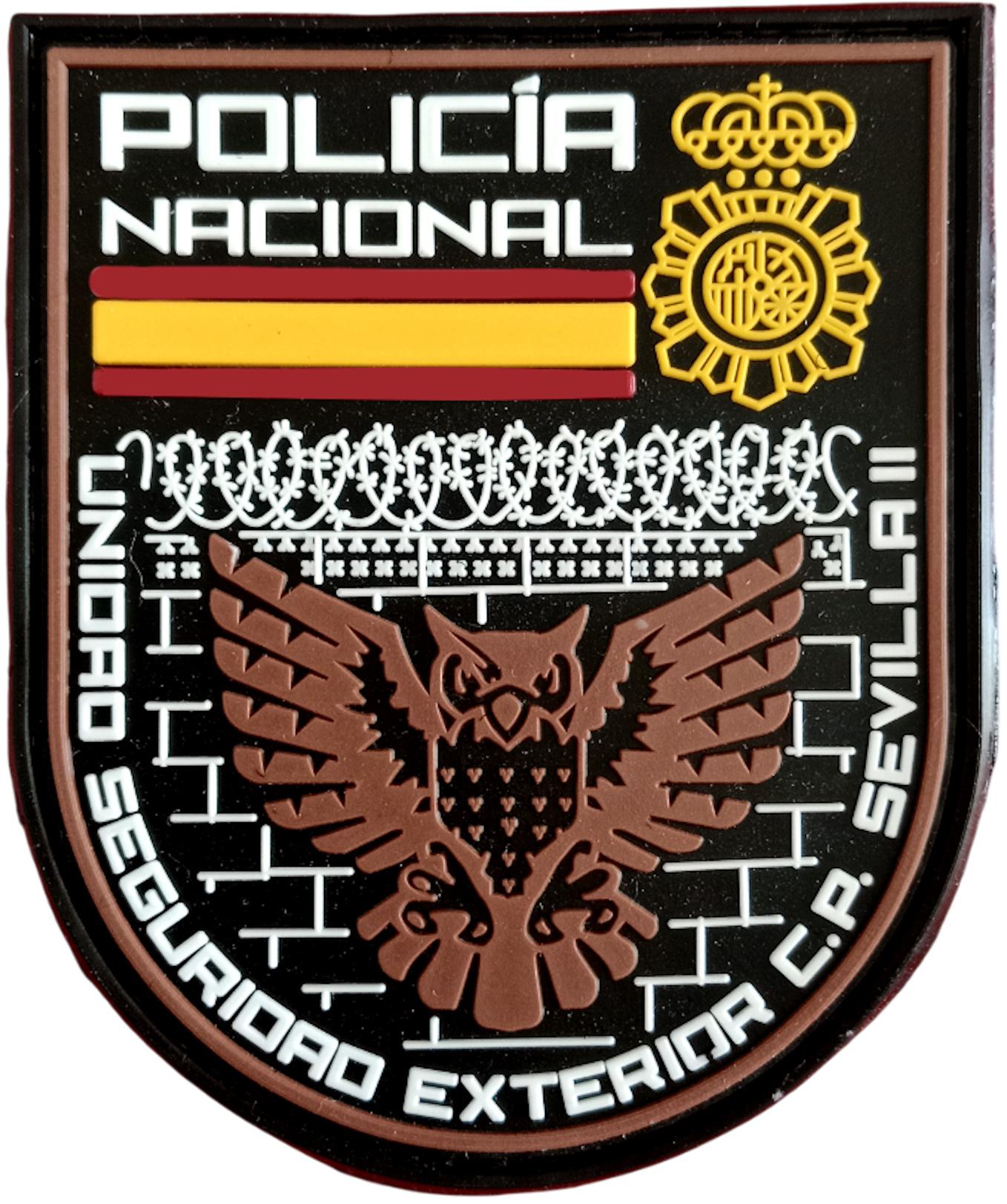 Policía Nacional CNP Unidad de Seguridad Exterior Centro Penitenciario Sevilla 2 parche insignia emblema distintivo patch ecusson