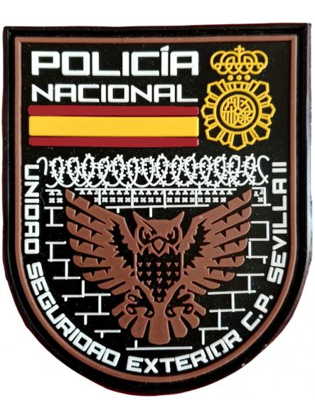 Policía Nacional CNP Unidad de Seguridad Exterior Centro Penitenciario Sevilla 2 parche insignia emblema distintivo patch ecusson