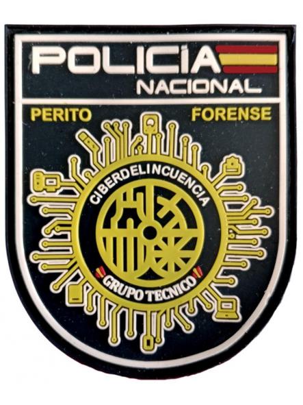 Policía Nacional CNP Ciberdelincuencia Grupo Técnico Perito Forense Líneas Redes parche insignia emblema patch ecusson Police