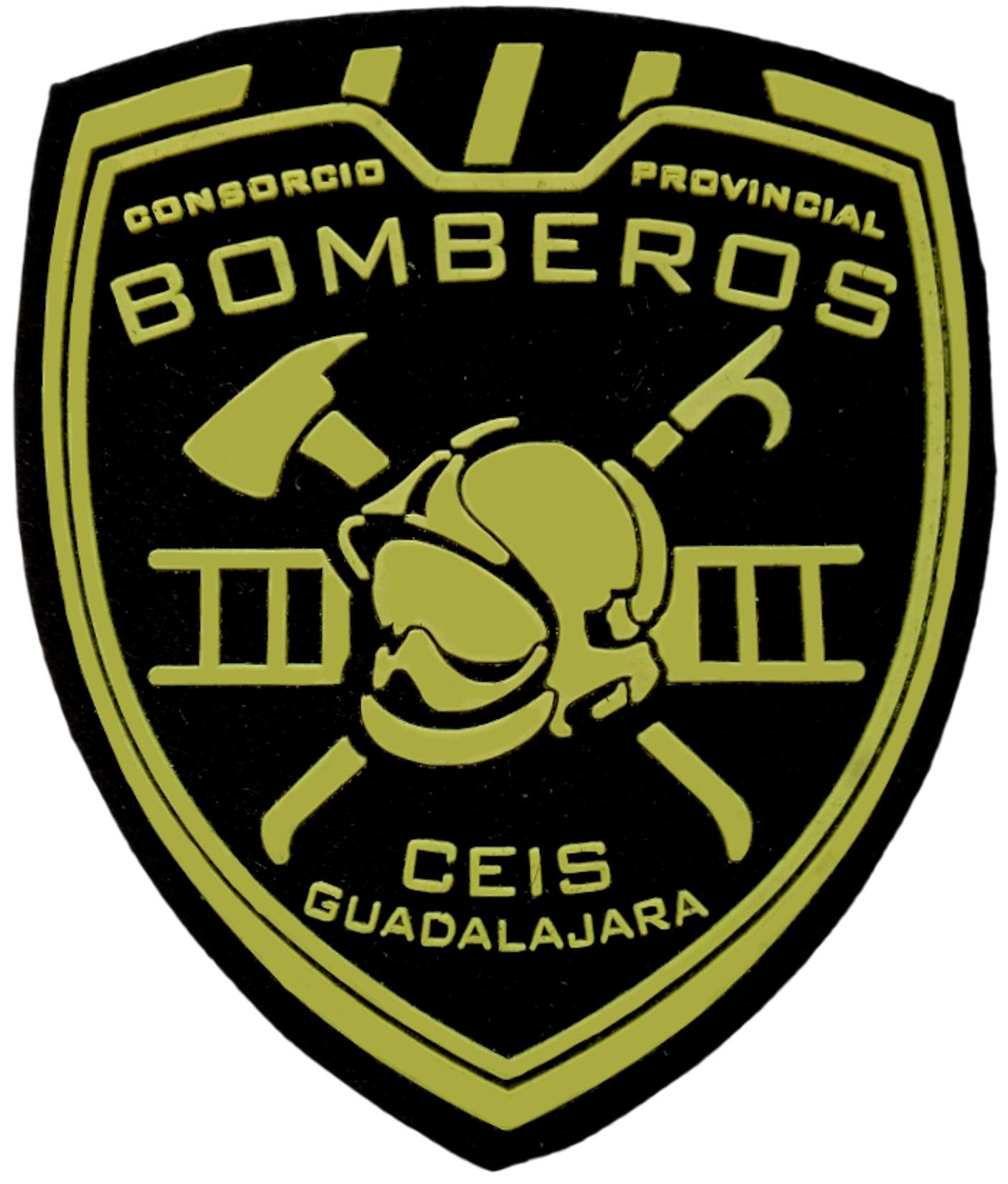 Bomberos Ceis Guadalajara Consorcio Provincial Servicio contra incendios y salvamento parche insignia emblema fire patch ecusson pompiers