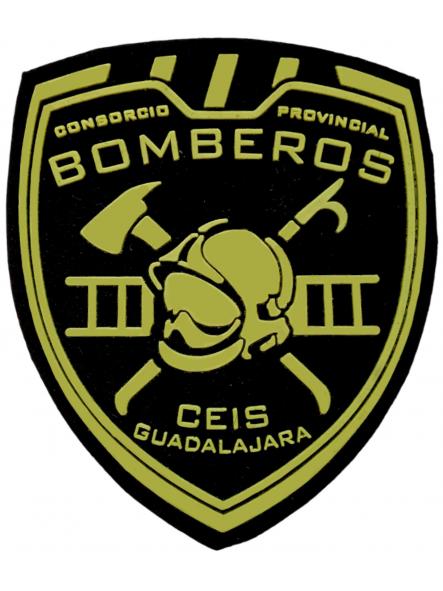 Bomberos Ceis Guadalajara Consorcio Provincial Servicio contra incendios y salvamento parche insignia emblema fire patch ecusson pompiers