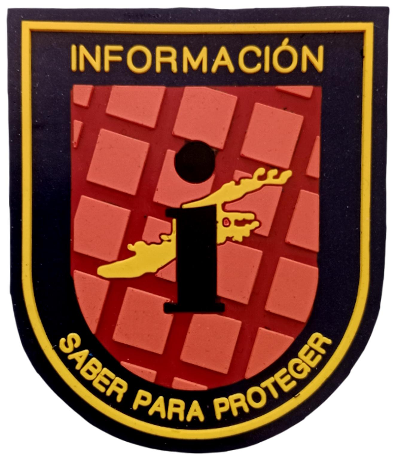 Policía Nacional CNP Información Saber para Proteger parche insignia emblema patch ecusson