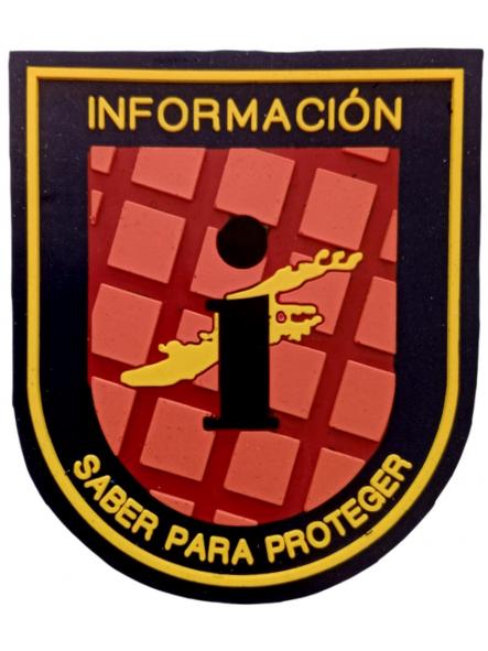 Policía Nacional CNP Información Saber para Proteger parche insignia emblema patch ecusson [0]