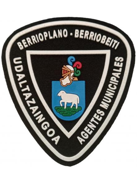 Policía Agentes Municipales Udaltzaingoa Berrioplano Berriobeiti Euskadi País Vasco parche insignia emblema ecusson Police patch