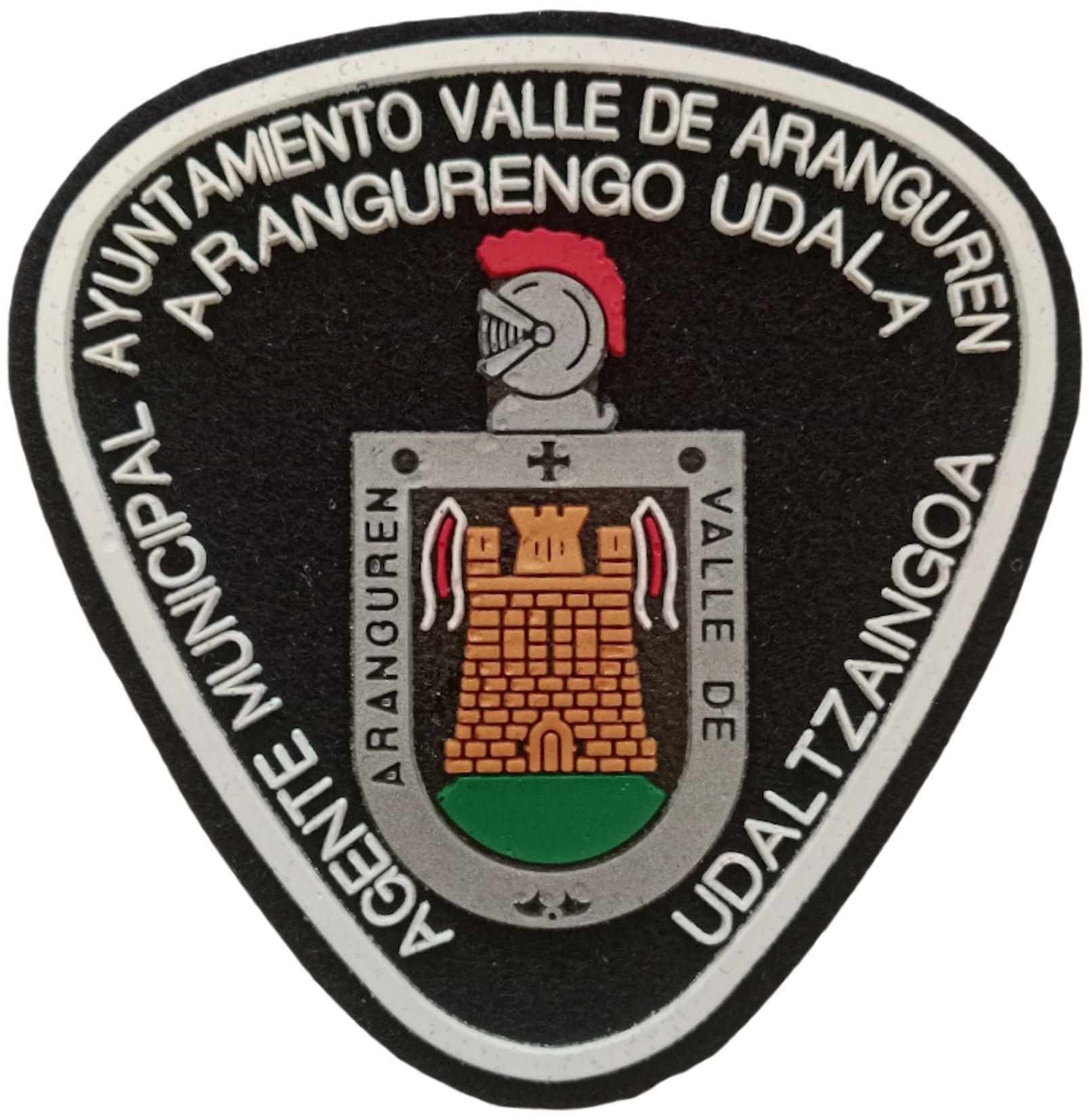 Policía Agentes Municipales Udaltzaingoa Aranguren Euskadi País Vasco parche insignia emblema ecusson Police patch