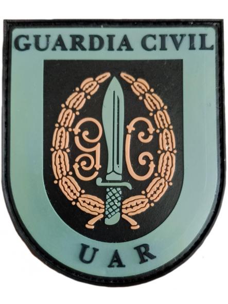 Guardia civil UAR Unidad de Acción Rural verde parche insignia emblema distintivo police swat patch ecusson 