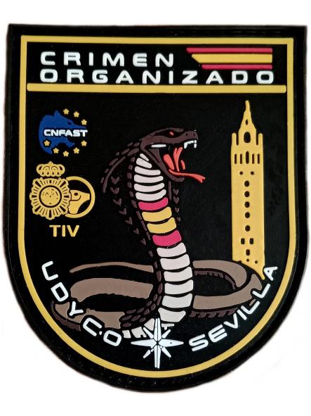 Policía Nacional CNP UDYCO Sevilla Unidad de delincuencia y crimen organizado parche insignia emblema ecusson police patch [0]