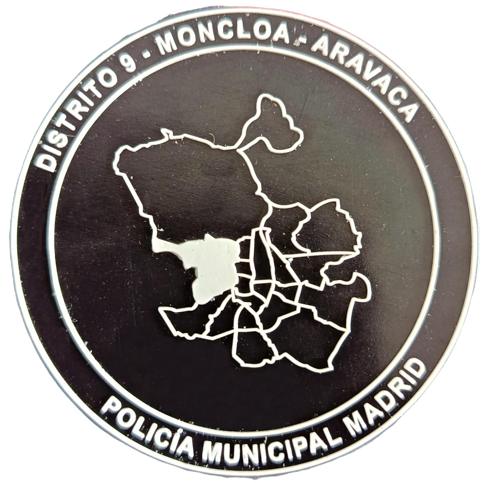 Policía Municipal Madrid Distrito 9 Moncloa - Aravaca parche insignia emblema distintivo police patch ecusson